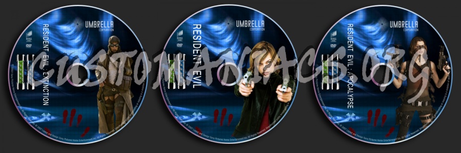 Resident Evil Trilogy dvd label