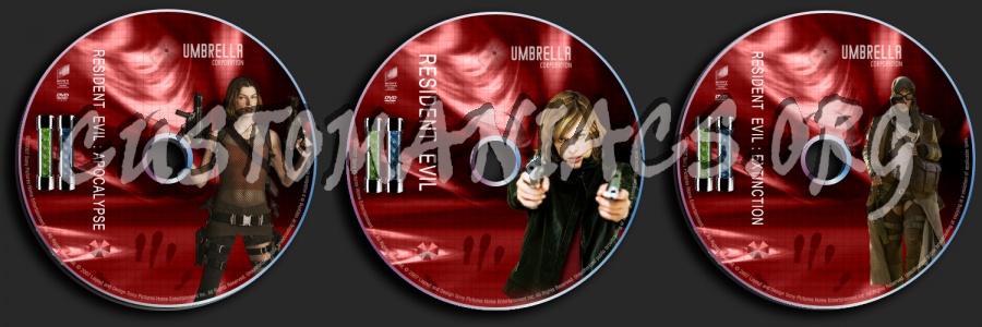 Resident Evil Trilogy dvd label