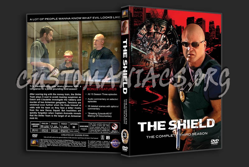 The Shield Season 3 dvd cover