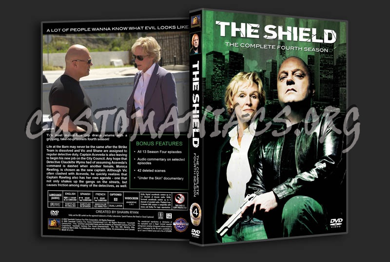 The Shield Season 4 dvd cover