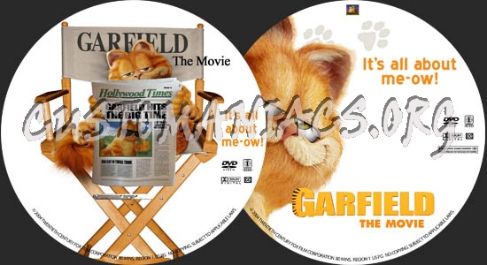 Garfield dvd label