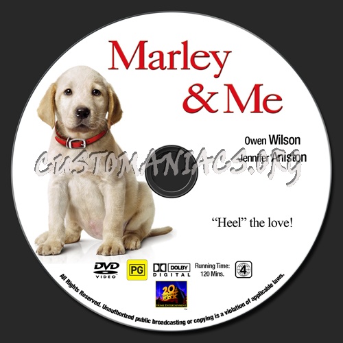 Marley & Me dvd label