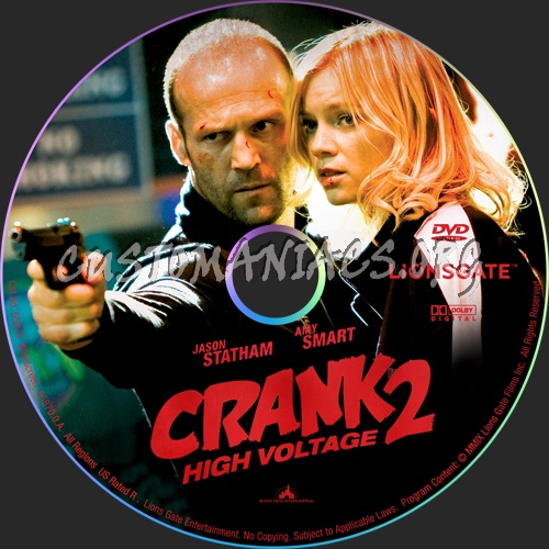 Crank 2:High Voltage dvd label