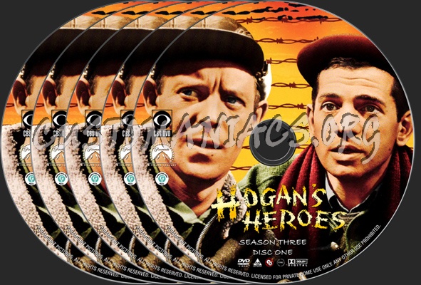 Hogan's Heroes Season 3 dvd label