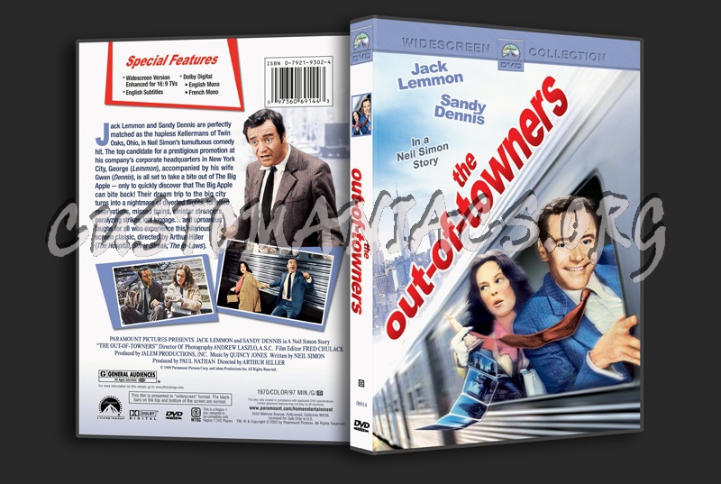 The Out-of-Towners dvd cover