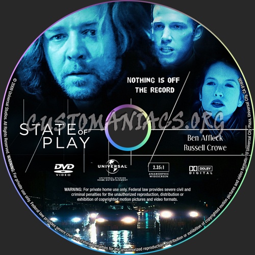 State of Play dvd label