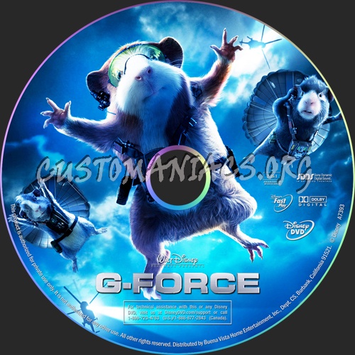 G-Force dvd label