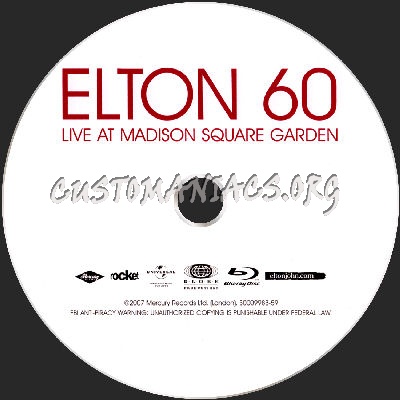 Elton 60 blu-ray label