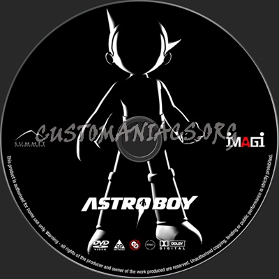 Astro Boy dvd label