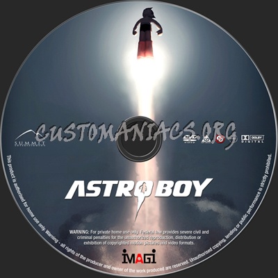 Astro Boy dvd label