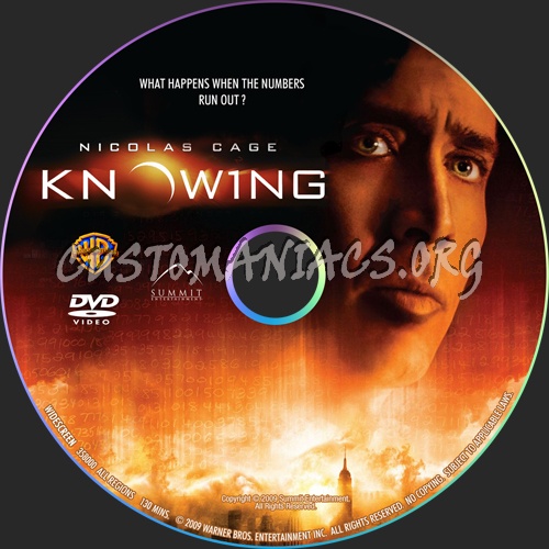 Knowing dvd label