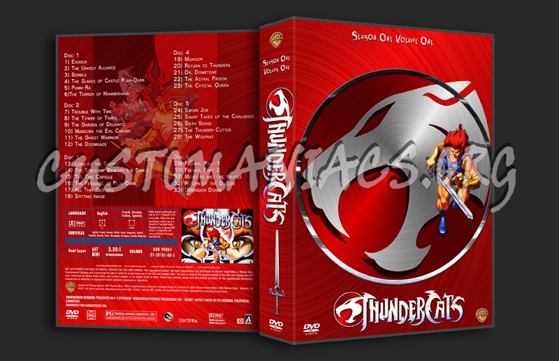 Thundercats Season 1 Volume 1 dvd cover