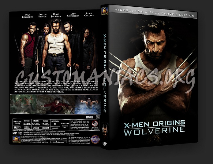 XMen Origins: Wolverine dvd cover