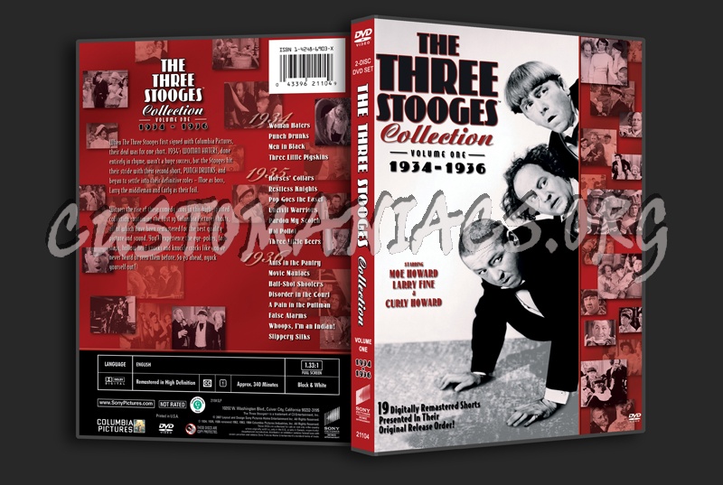 The Three Stooges Volume 1 dvd cover