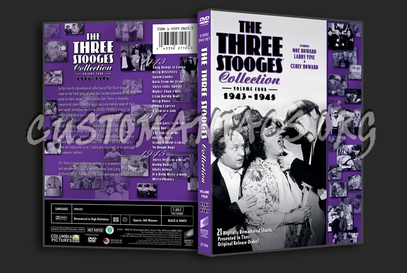 The Three Stooges Volume 4 dvd cover