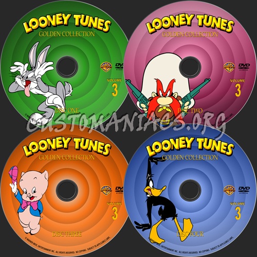 Looney Tunes Golden Collection dvd label