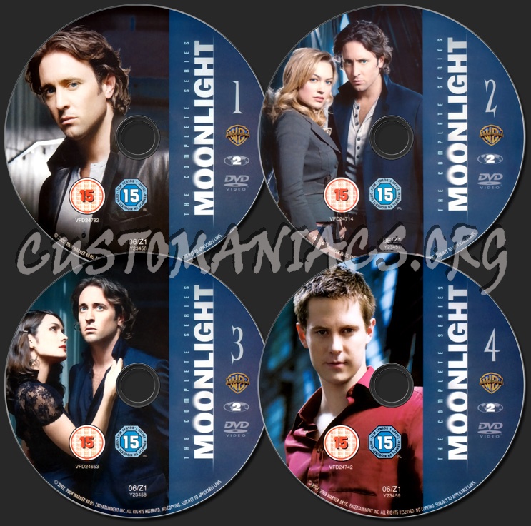 Moonlight The Complete Series dvd label