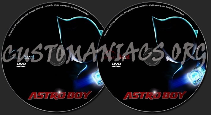 Astro Boy dvd label