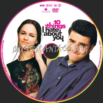 10 Things I Hate About You dvd label