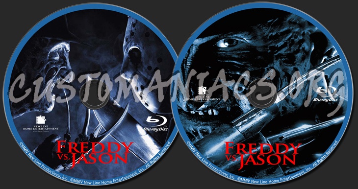 Freddy vs Jason blu-ray label