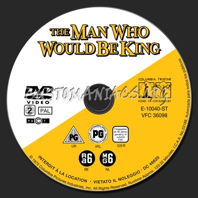 Man Who Would Be King, The dvd label