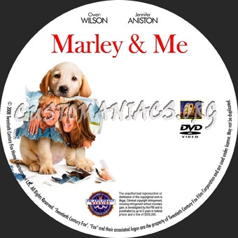 Marley And Me dvd label