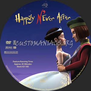 Happily N'ever After dvd label