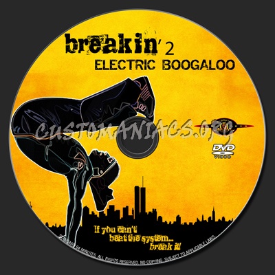 Breakin' 2 : Electric Boogaloo dvd label