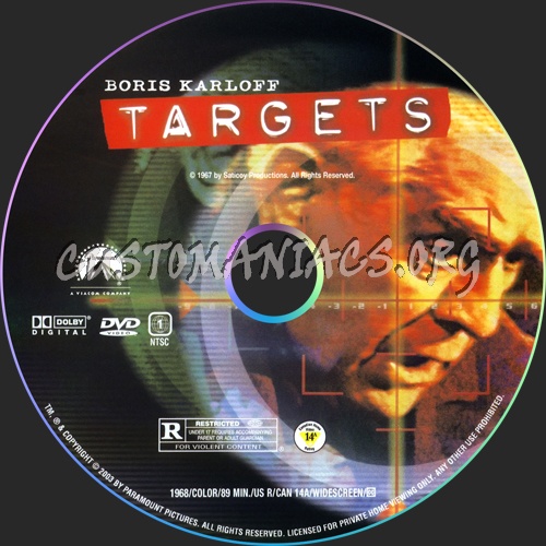 Targets dvd label