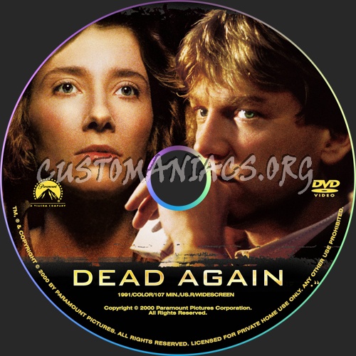 Dead Again dvd label - DVD Covers & Labels by Customaniacs, id: 59813 ...