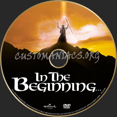 In The Beginning dvd label