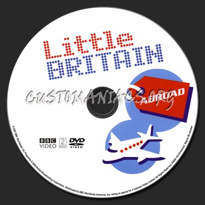 Little Britain Abroad dvd label