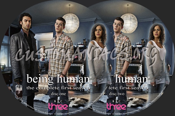 Being Human dvd label