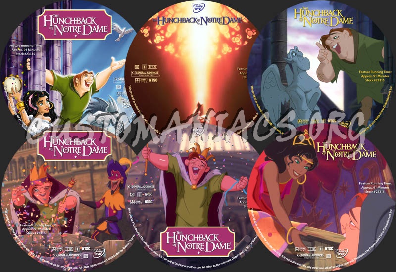 The Hunchback of Notre Dame dvd label