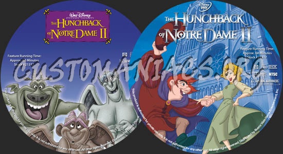 The Hunchback of Notre Dame II dvd label