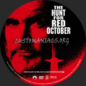 The Hunt for Red October dvd label