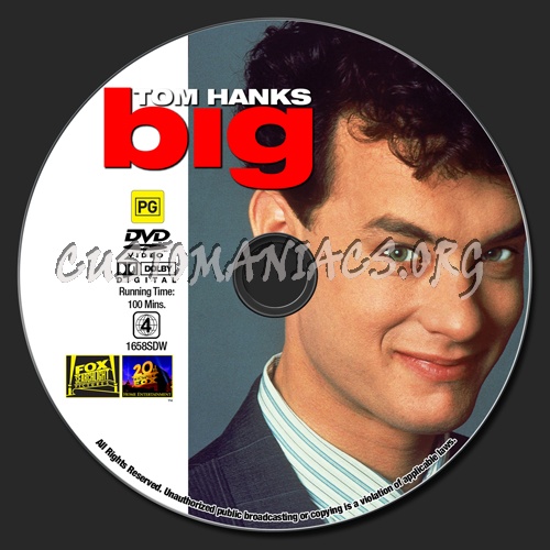 Big dvd label