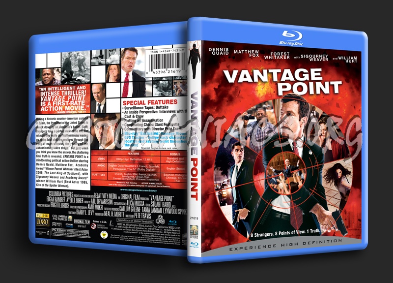 Vantage Point blu ray cover DVD Covers Labels by Customaniacs