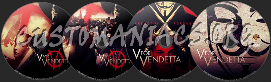 V For Vendetta dvd label