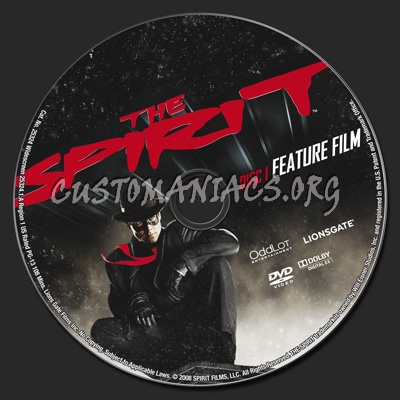 The Spirit dvd label