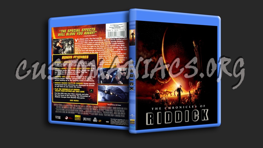 The Chronicles Of Riddick blu-ray cover