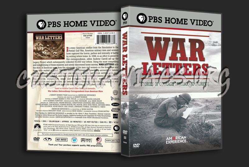 War Letters dvd cover