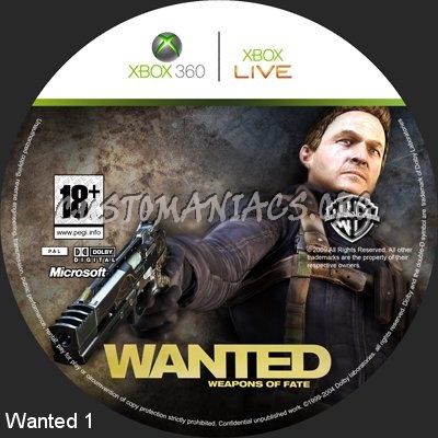 Wanted Weapons Of Fate dvd label