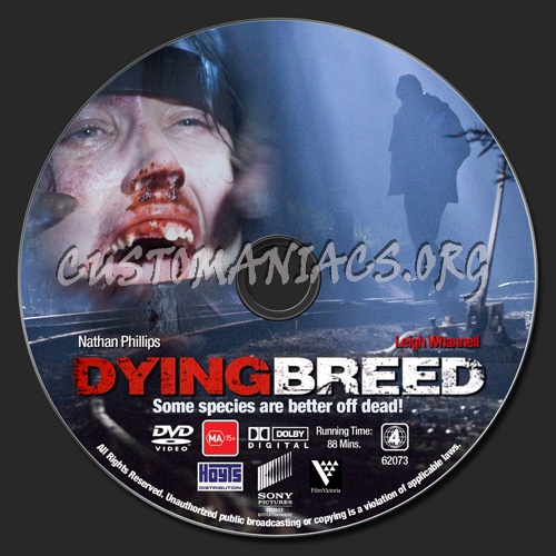 Dying Breed dvd label