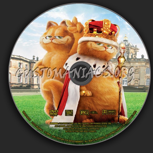 Garfield 2 dvd label