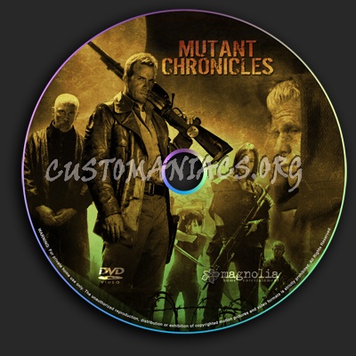 Mutant Chronicles dvd label