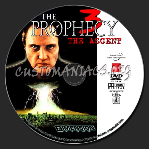 The Prophecy 3 - The Ascent dvd label