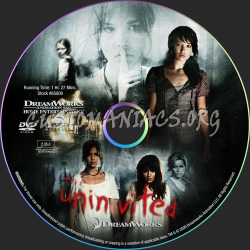 The Uninvited dvd label