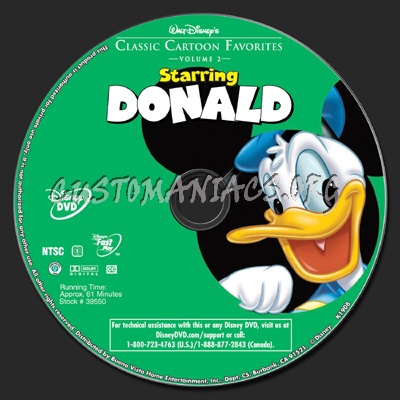 Walt Disney Classic Cartoon Favorites Volume 2 STARRING DONALD - DVDs 'nSuch