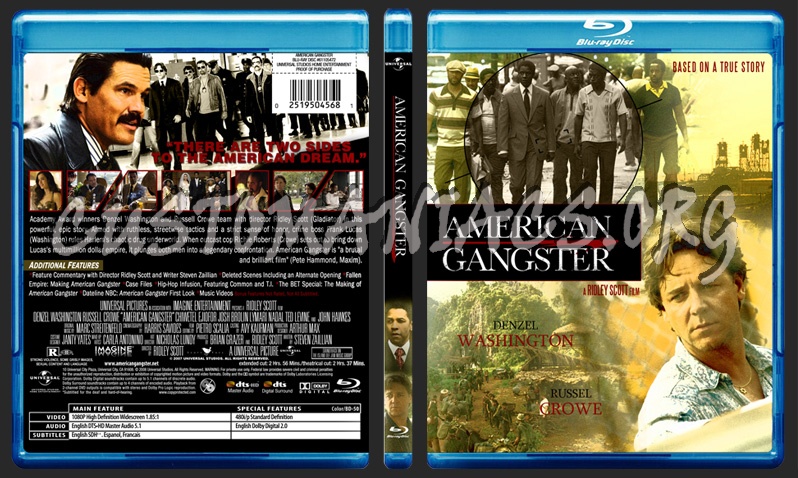 American Gangster blu-ray cover